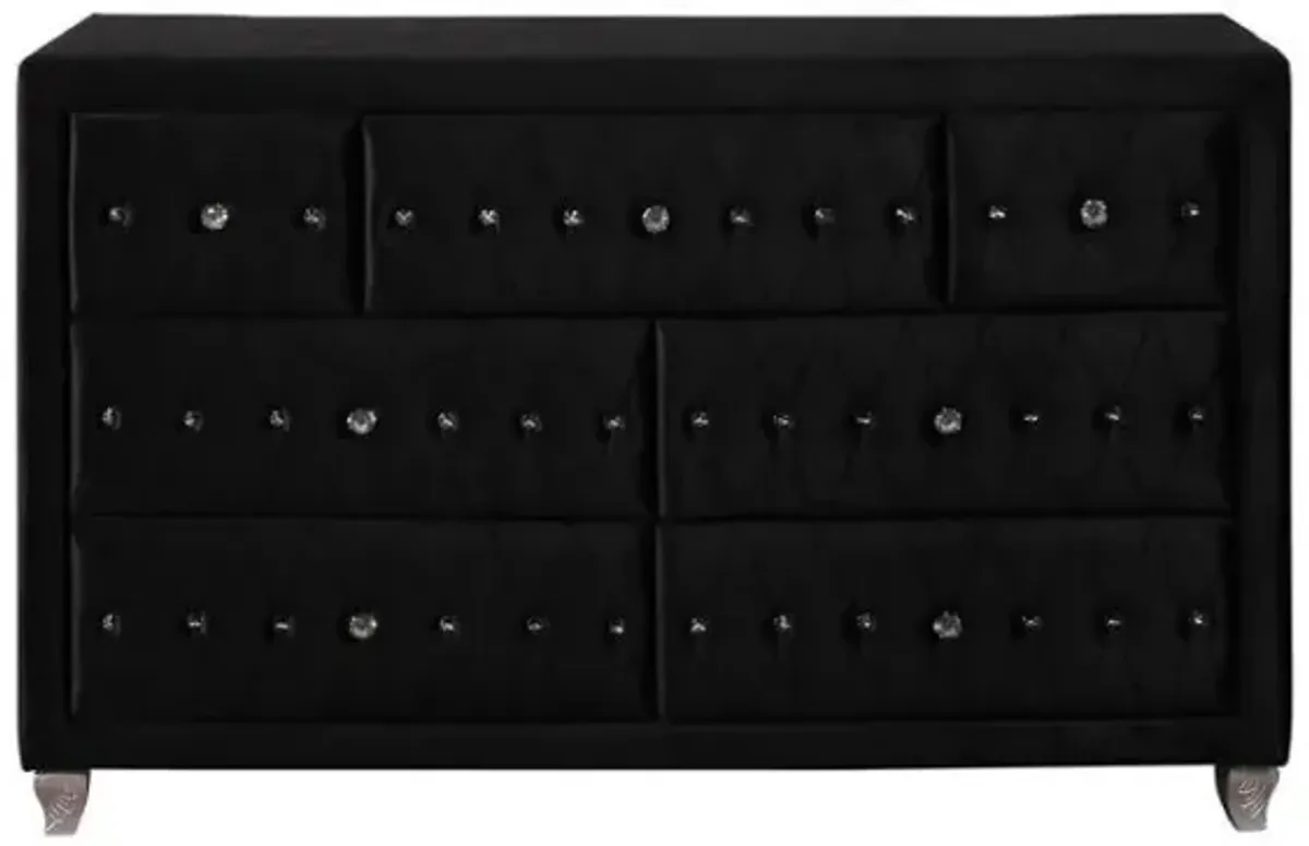 Deanna - 7-Drawer Upholstered Dresser