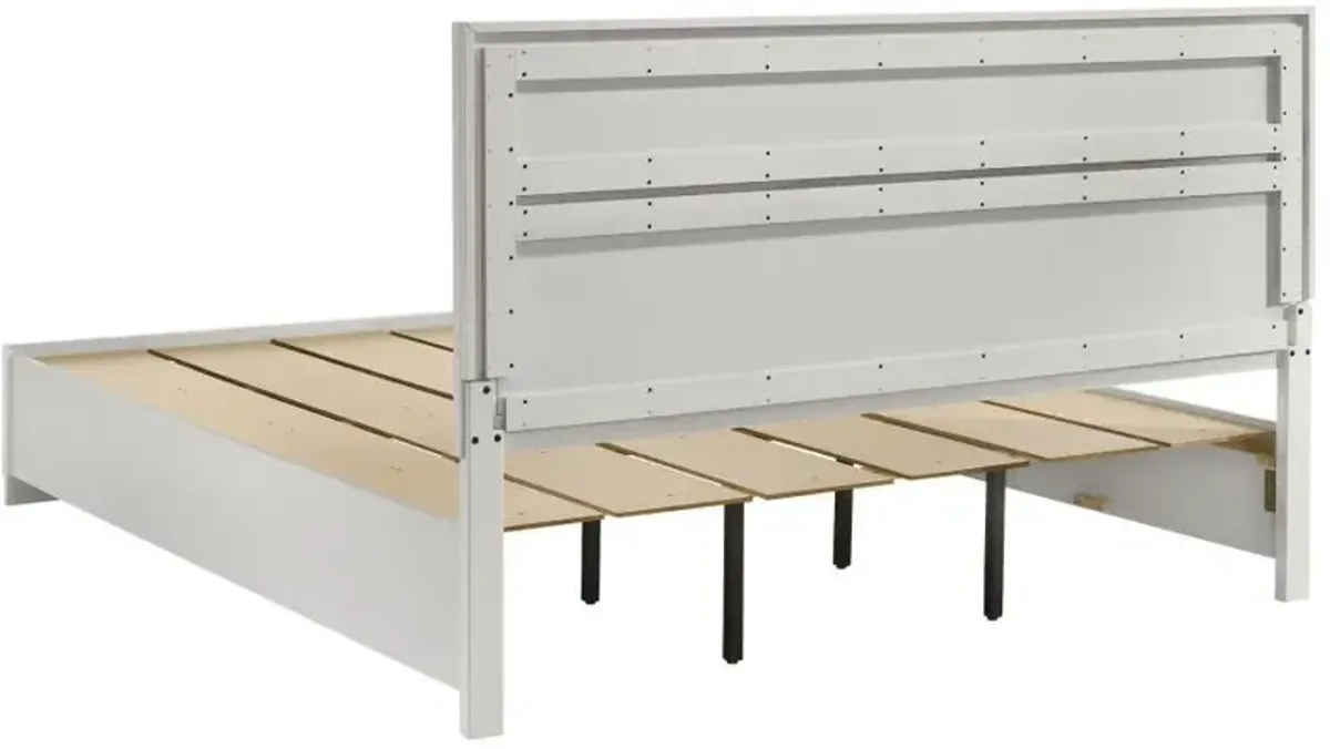 Miranda - Storage Wood Panel Bed