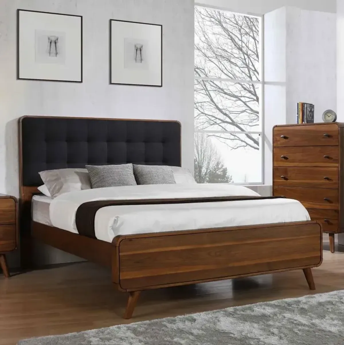 Robyn - Wood Panel Bed