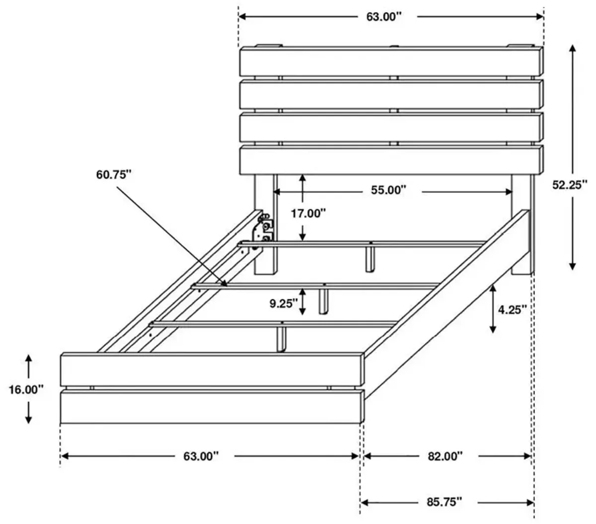 Brantford - Wood Panel Bed