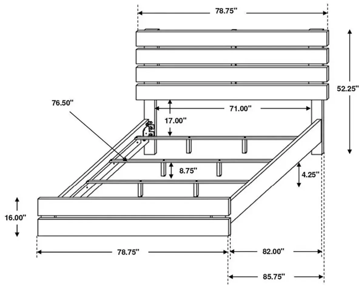 Brantford - Wood Panel Bed