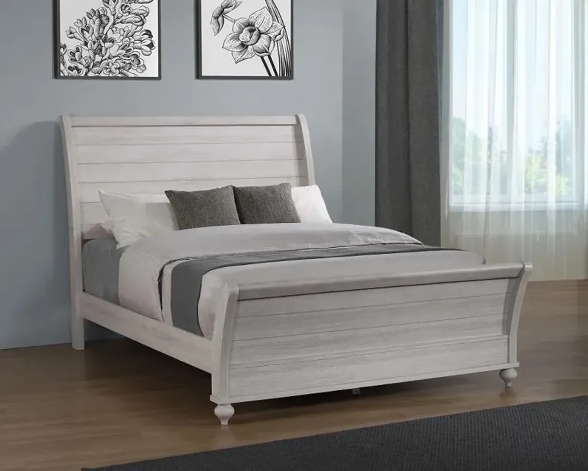 Stillwood - Wood Sleigh Bed