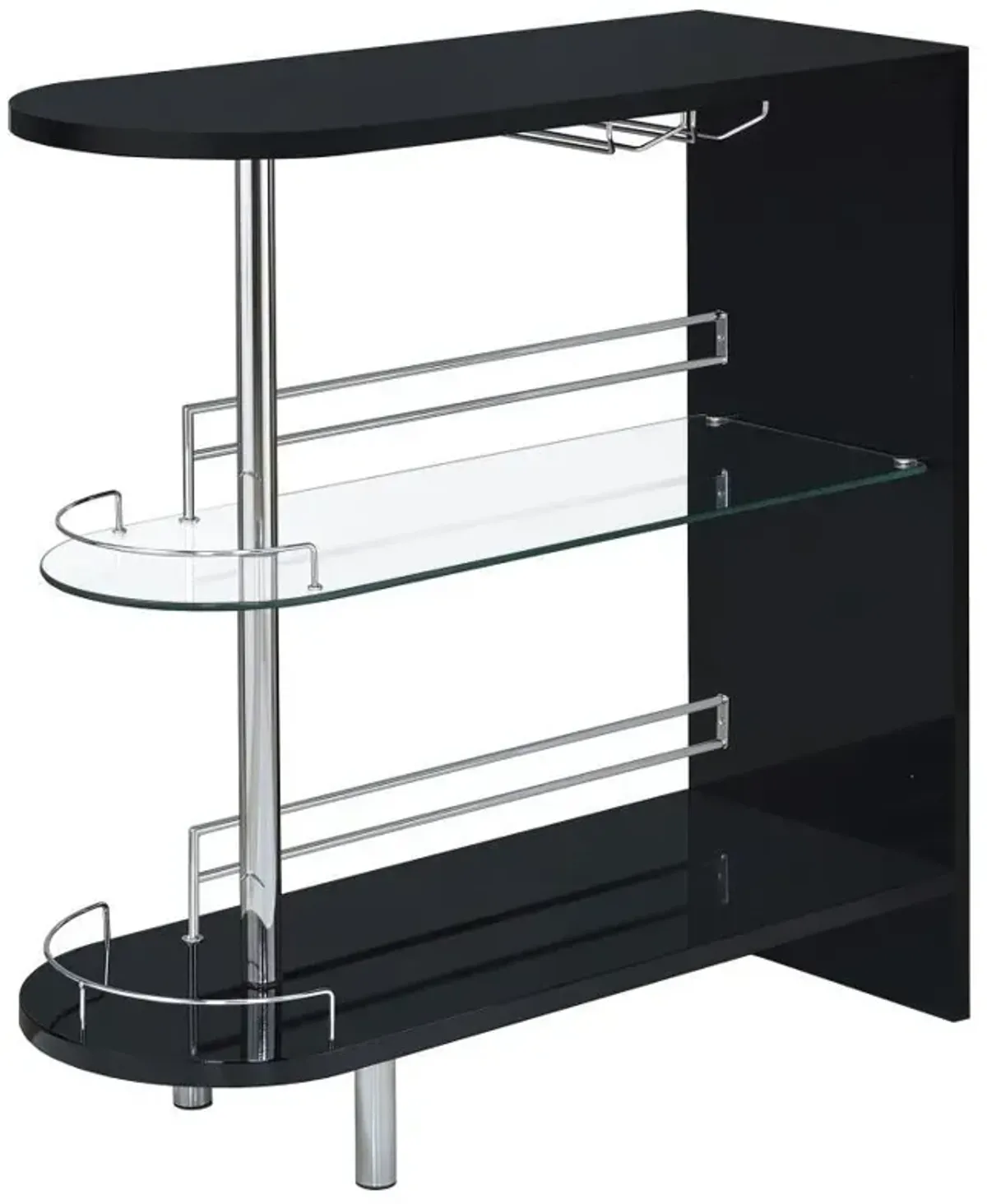 Adolfo - Rectangular 2-Tier Home Bar Table