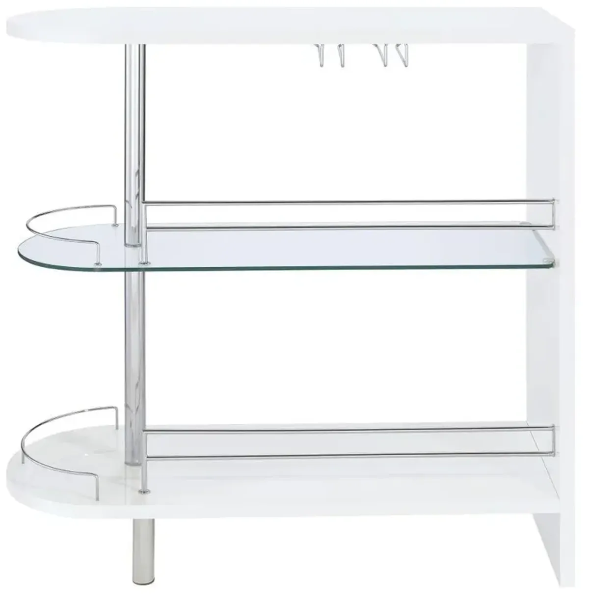 Adolfo - Rectangular 2-Tier Home Bar Table