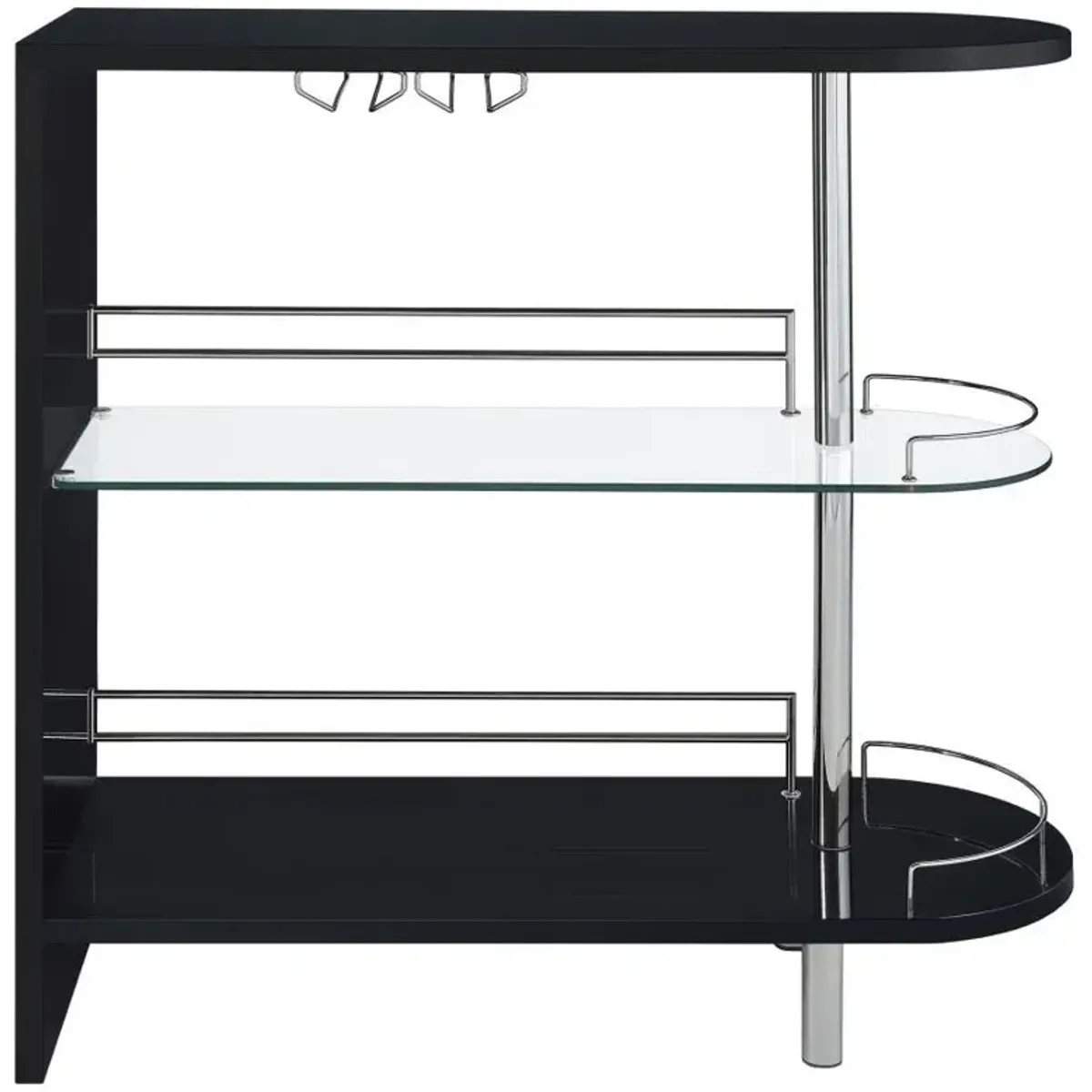 Adolfo - Rectangular 2-Tier Home Bar Table