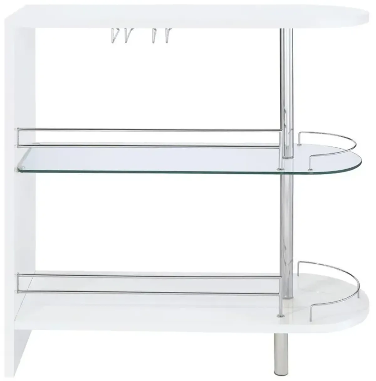 Adolfo - Rectangular 2-Tier Home Bar Table