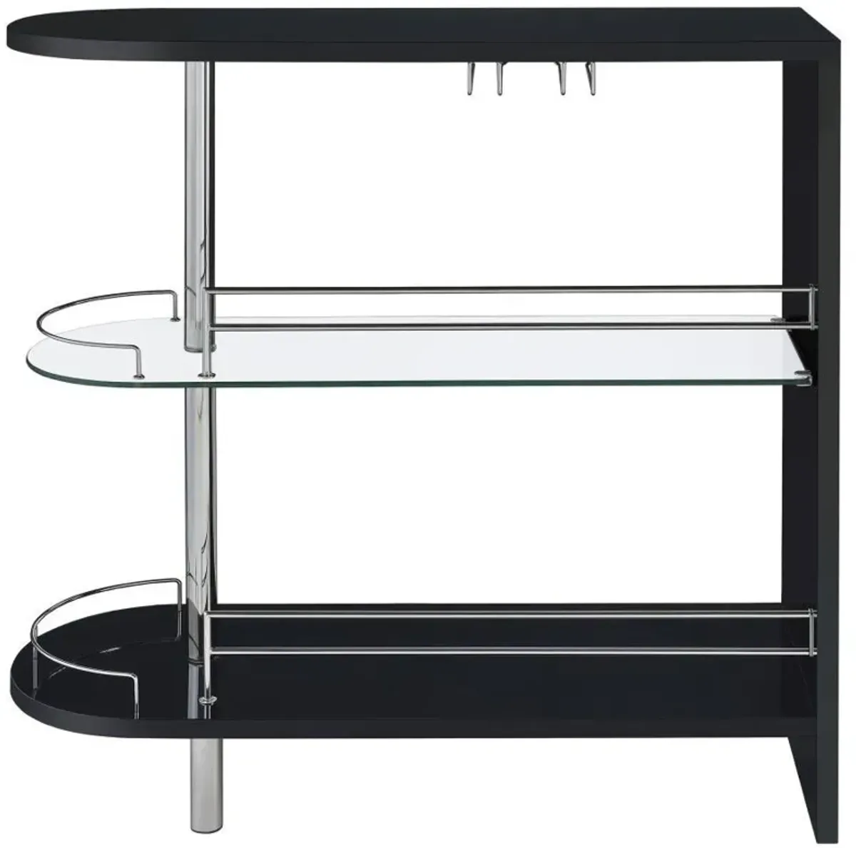 Adolfo - Rectangular 2-Tier Home Bar Table