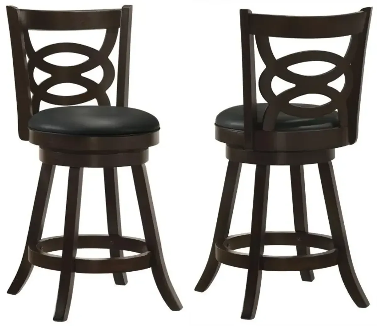 Calecita - Wood Swivel Counter Stool (Set of 2)