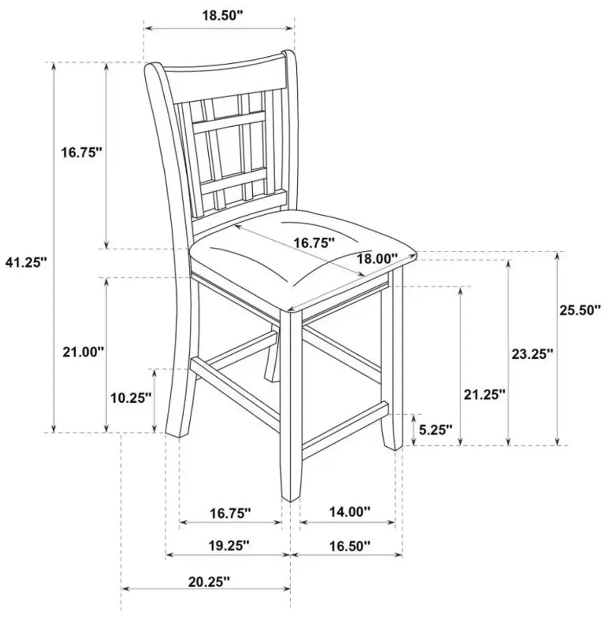 Lavon - Oval Counter Height Dining Set