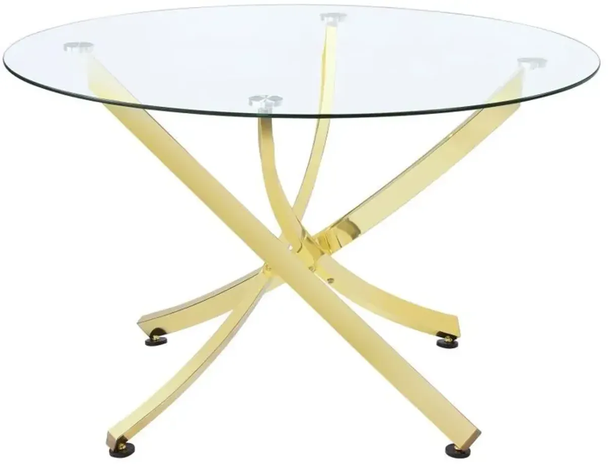 Beckham - Round Glass Top Dining Table