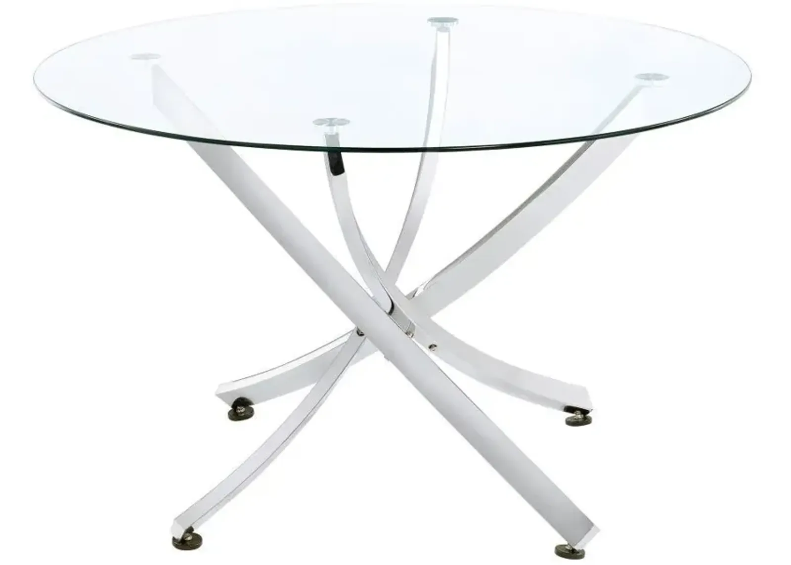 Beckham - Round Glass Top Dining Table