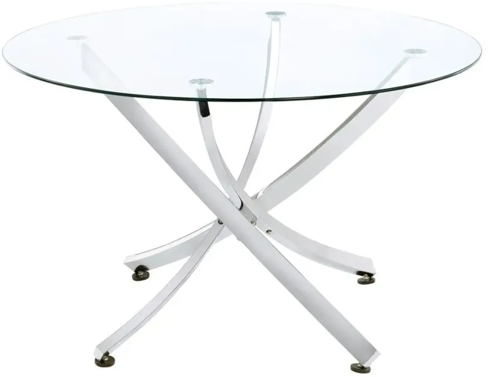 Beckham - Round Glass Top Dining Table