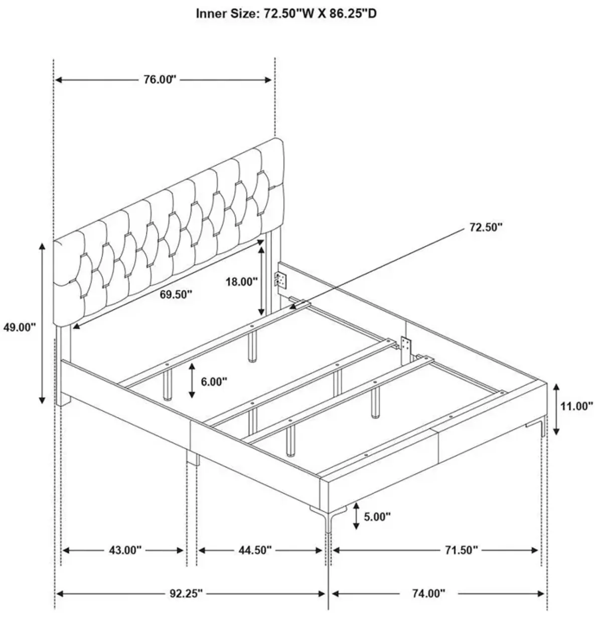 Kendall - Panel Upholstered Bed