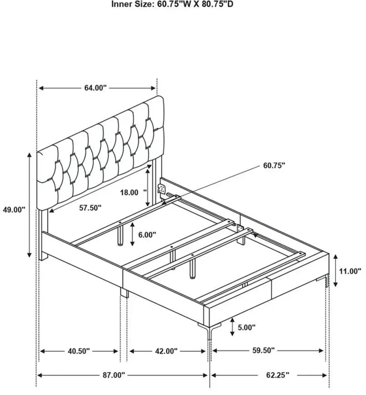 Kendall - Panel Upholstered Bed