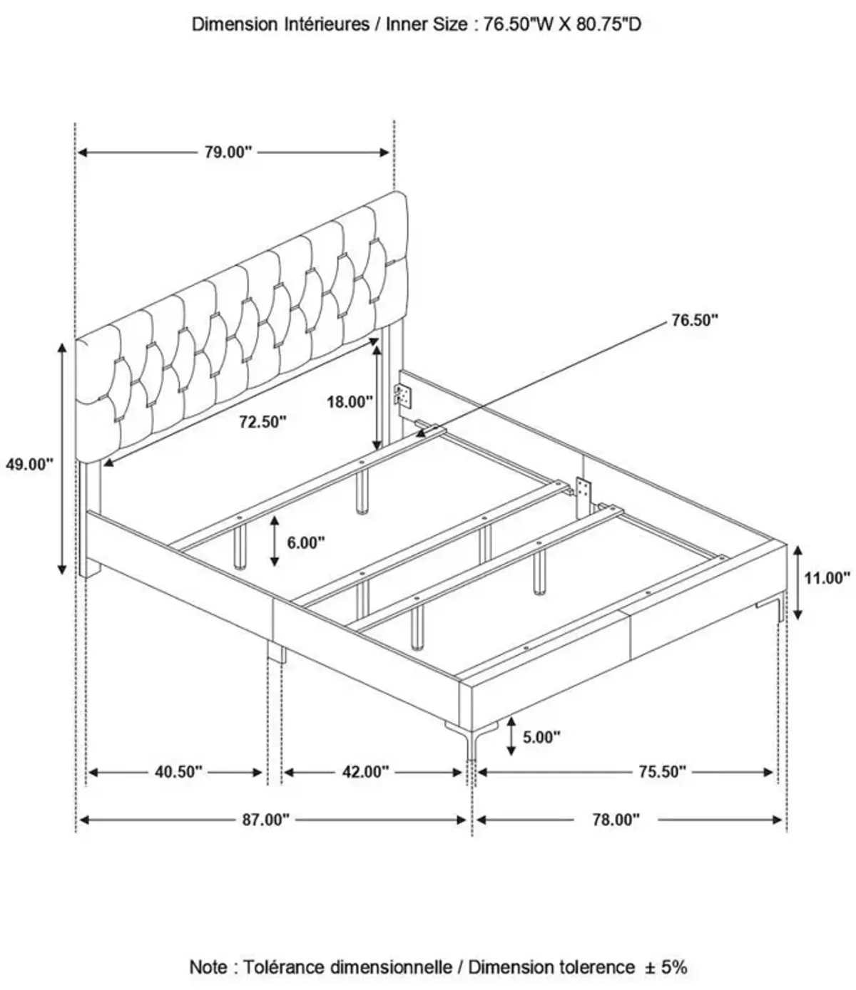 Kendall - Panel Upholstered Bed