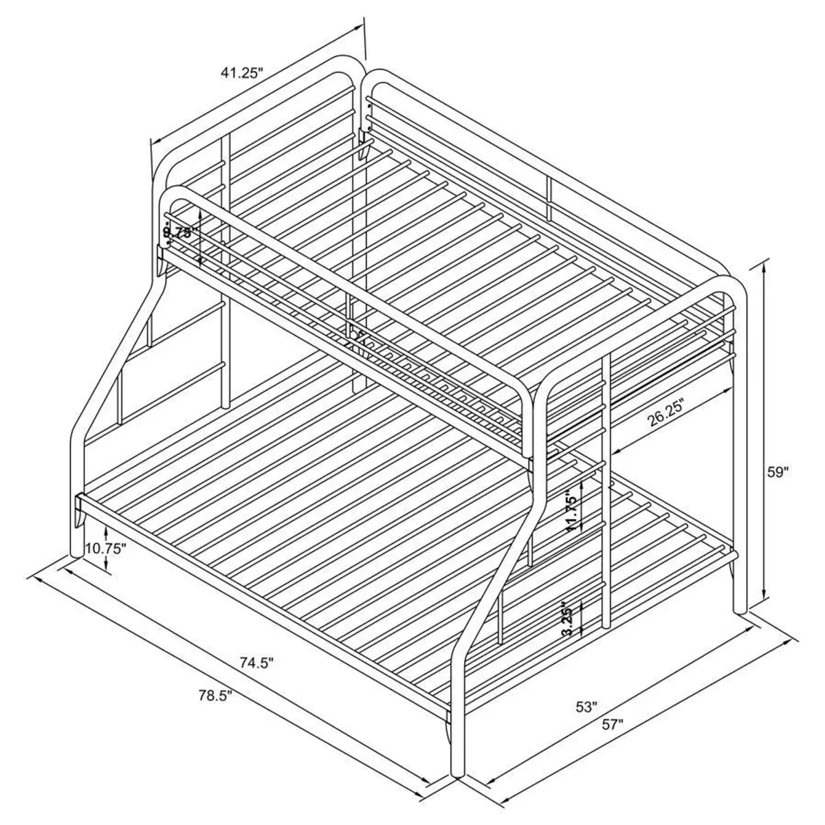 Morgan - Metal Bunk Bed