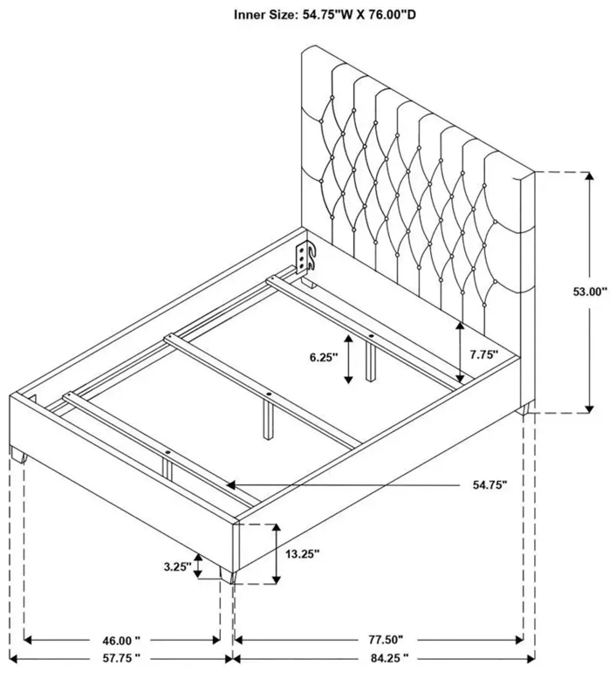 Chloe - Upholstered Panel Bed