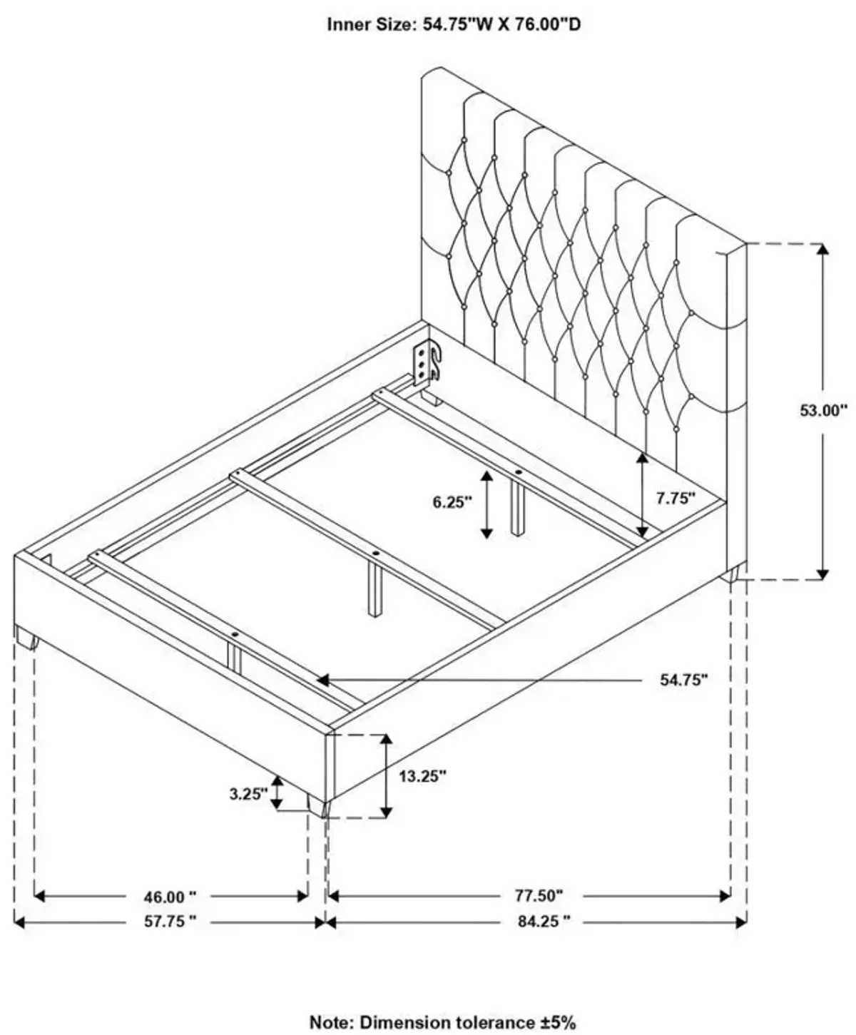 Chloe - Upholstered Panel Bed