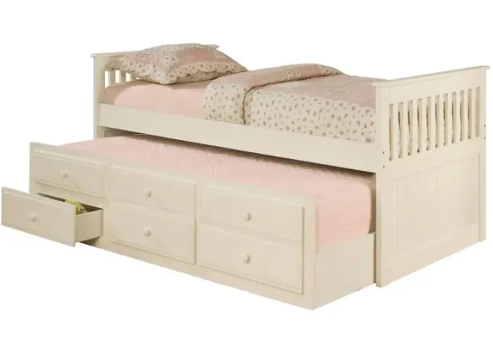 Rochford - 3-Drawer Bed With Captains Trundle