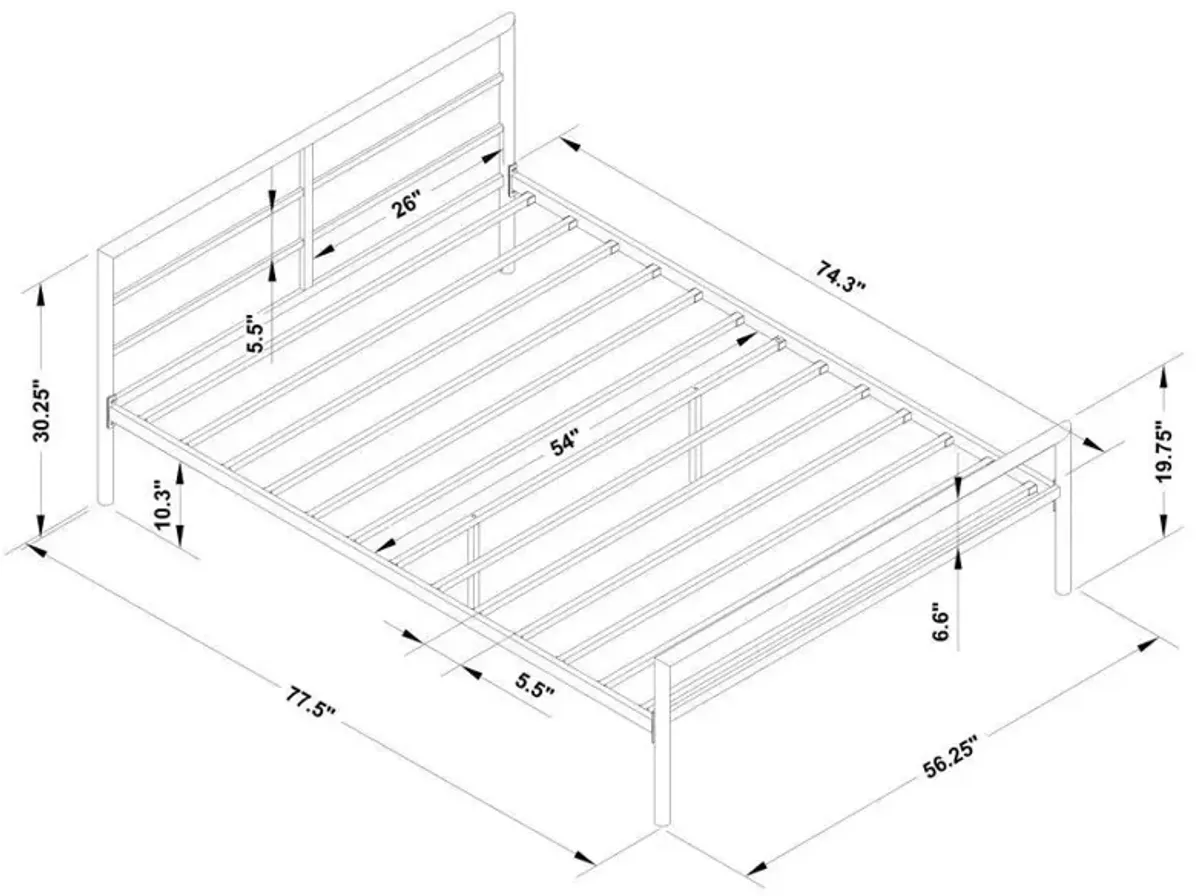 Fisher - Metal Open Frame Bed