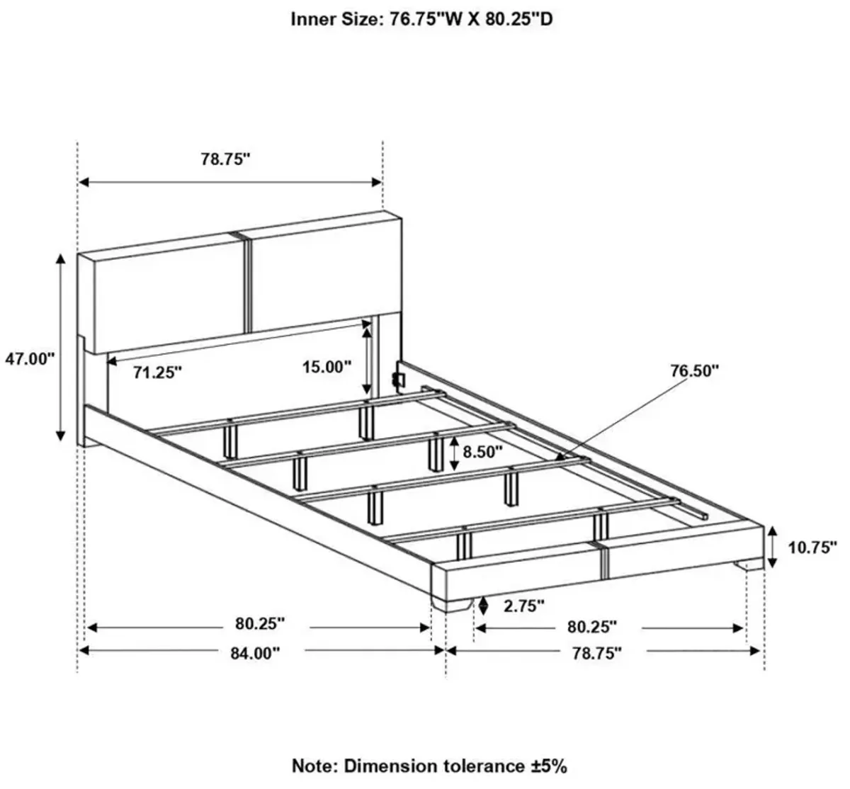 Conner - Upholstered Panel Bed