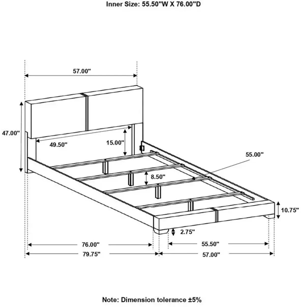 Conner - Upholstered Panel Bed