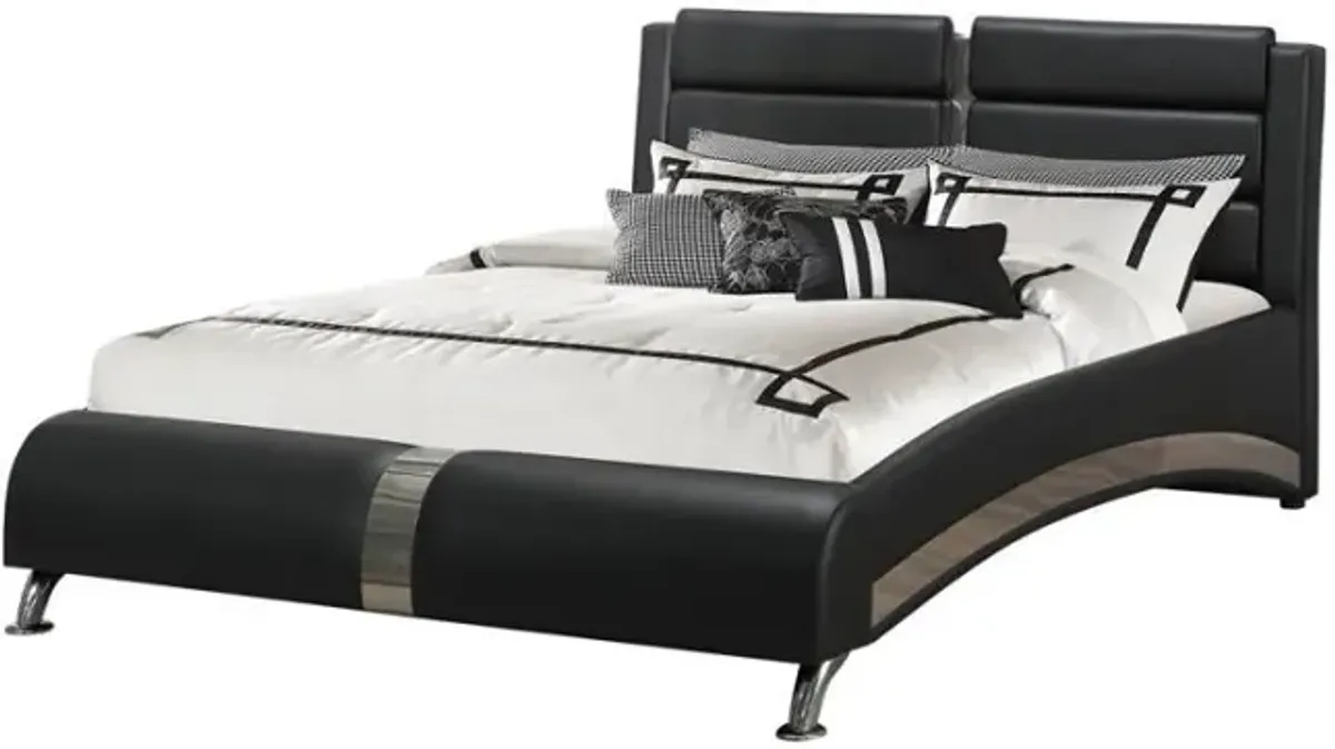 Jeremaine - Upholstered Sleigh Bed