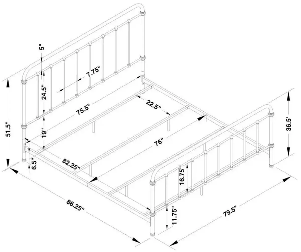 Livingston - Open Frame Metal Bed