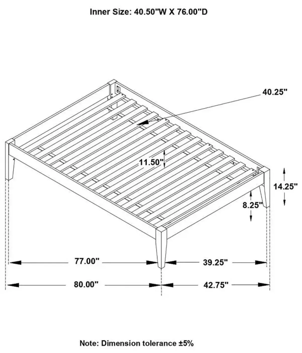 Hounslow - Universal Platform Bed