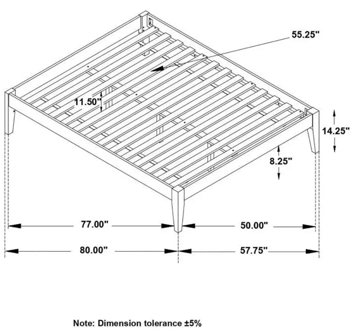 Hounslow - Universal Platform Bed