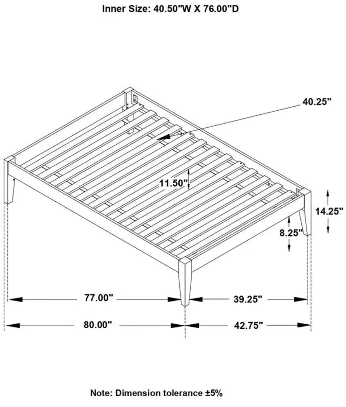 Hounslow - Universal Platform Bed