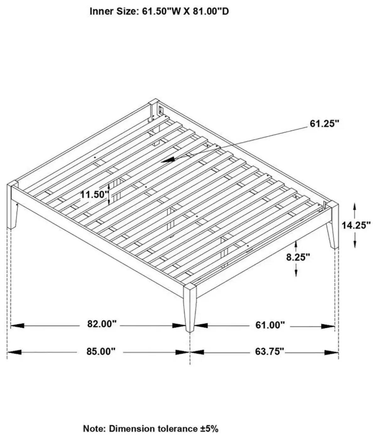 Hounslow - Universal Platform Bed