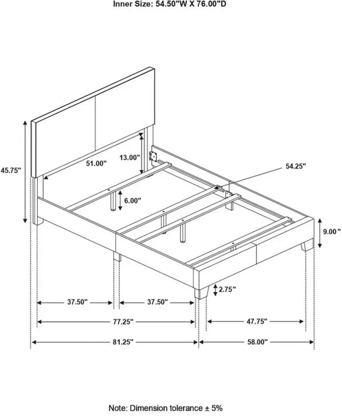 Dorian - Upholstered Panel Bed