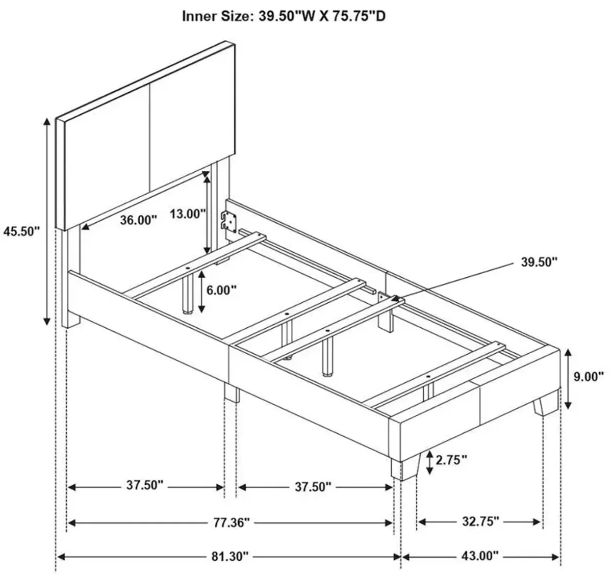 Dorian - Upholstered Panel Bed