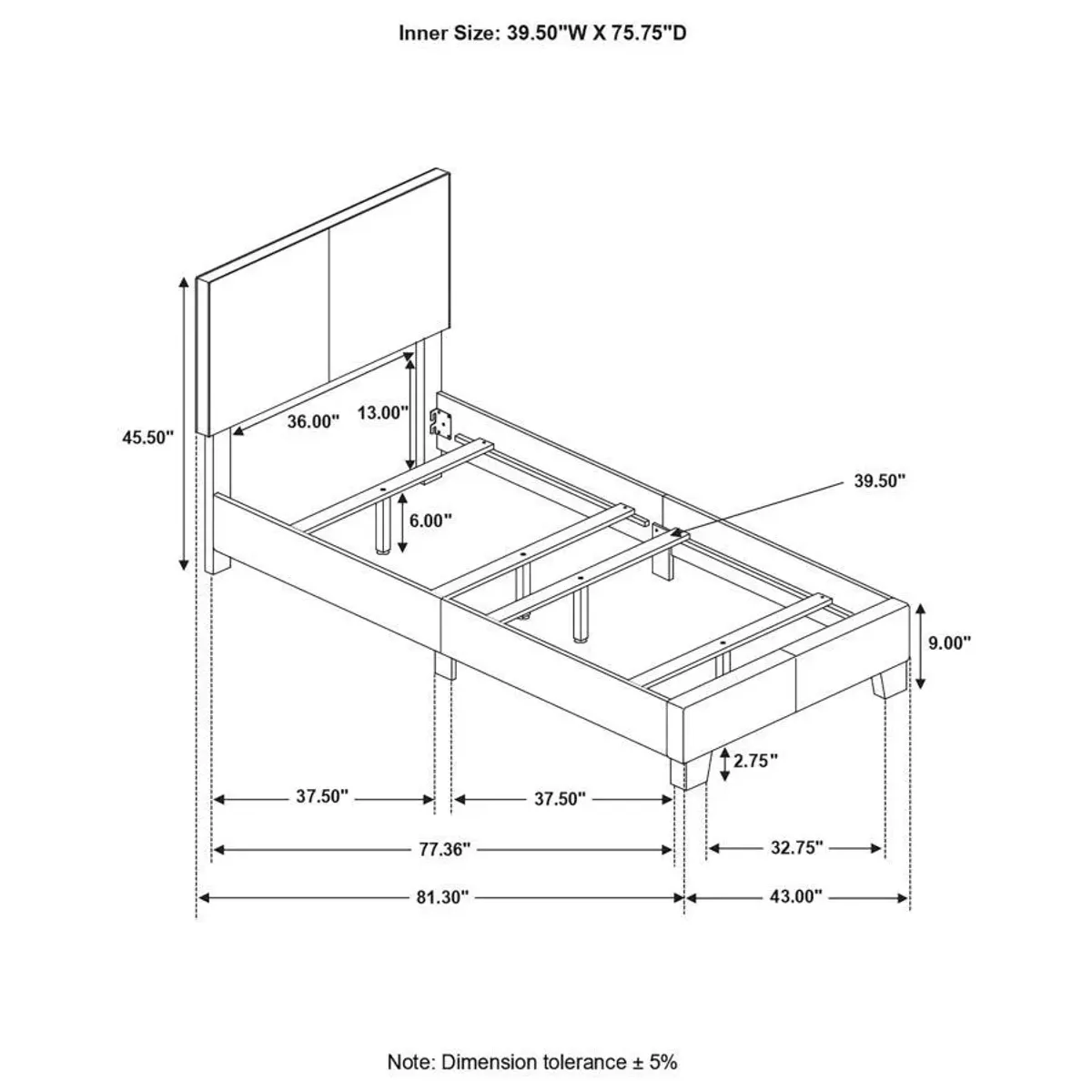 Dorian - Upholstered Panel Bed