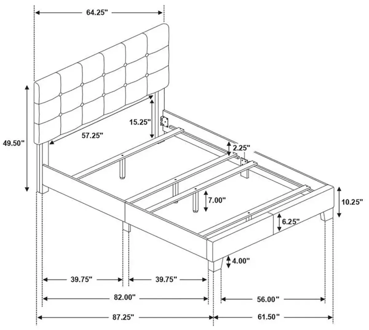 Mapes - Upholstered Panel Bed