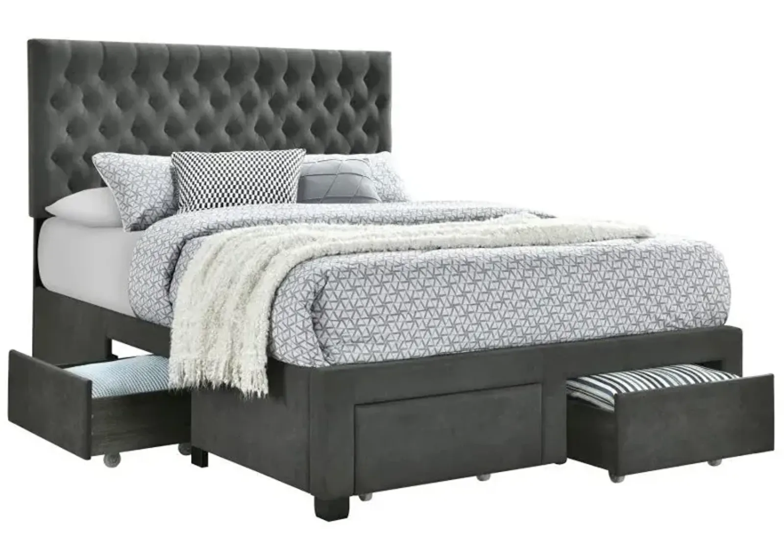 Soledad - Upholstered Storage Panel Bed