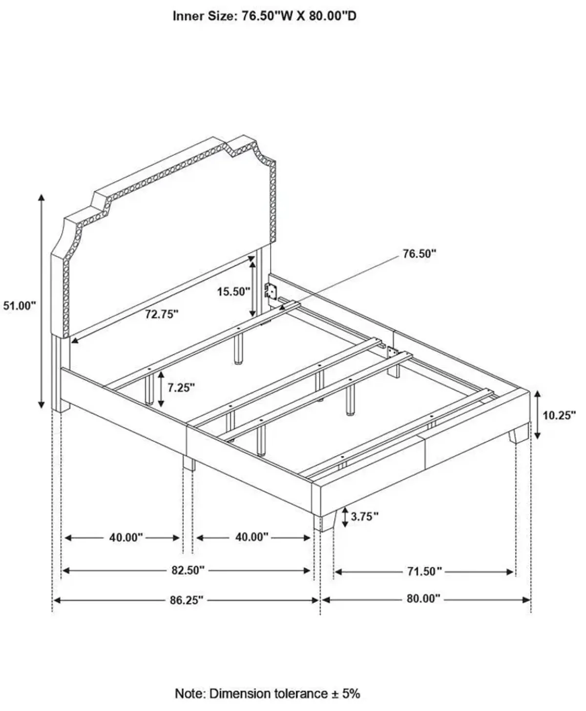 Tamarac - Upholstered Panel Bed