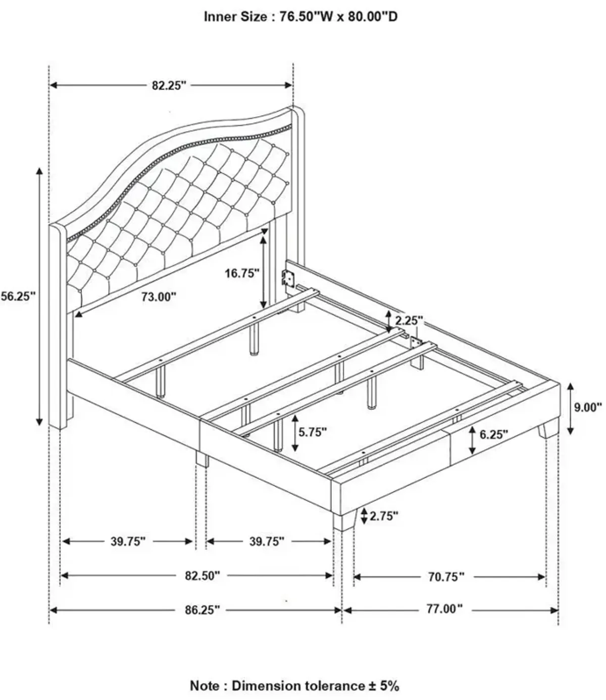 Sonoma - Upholstered Wingback Bed