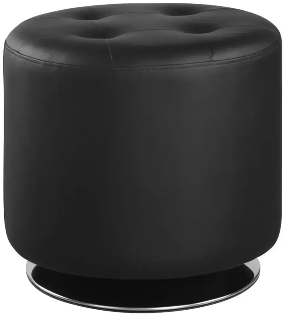 Bowman - Round Upholstered Tufted Swivel Ottoman