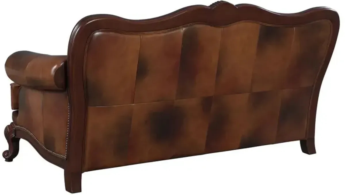 Victoria - Leather Upholstered Sofa Set