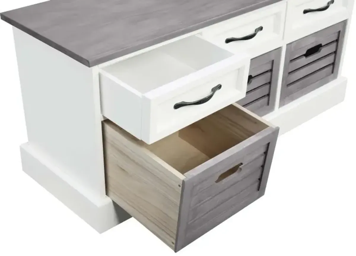 Alma - 3-Drawer Storage Bench