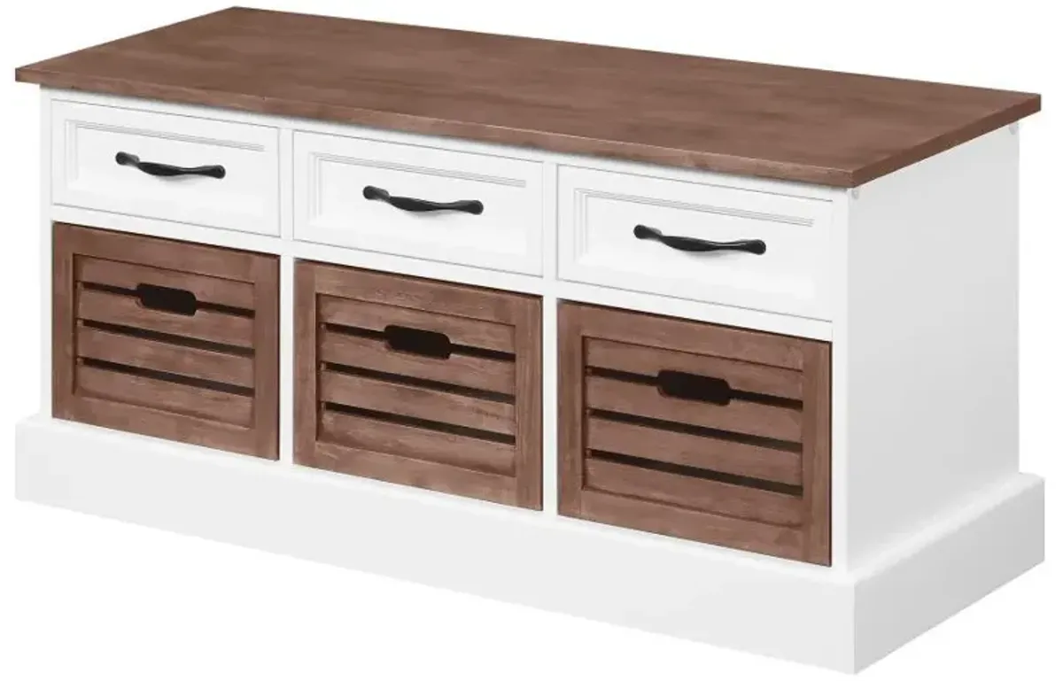 Alma - 3-Drawer Storage Bench