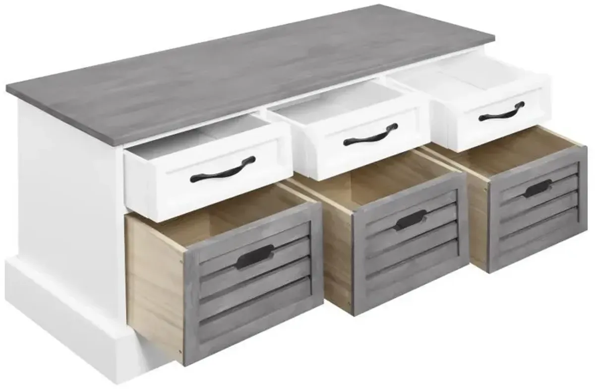 Alma - 3-Drawer Storage Bench