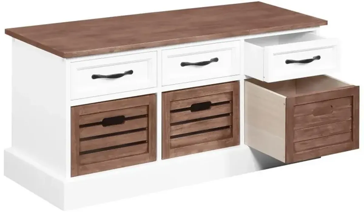 Alma - 3-Drawer Storage Bench