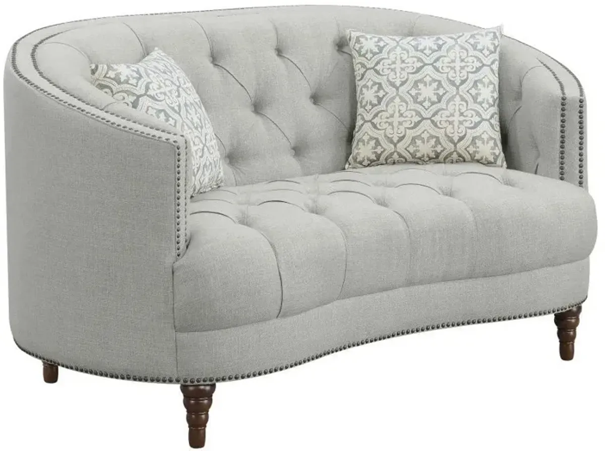 Avonlea - Upholstered Sloped Arm Sofa Set Fabric