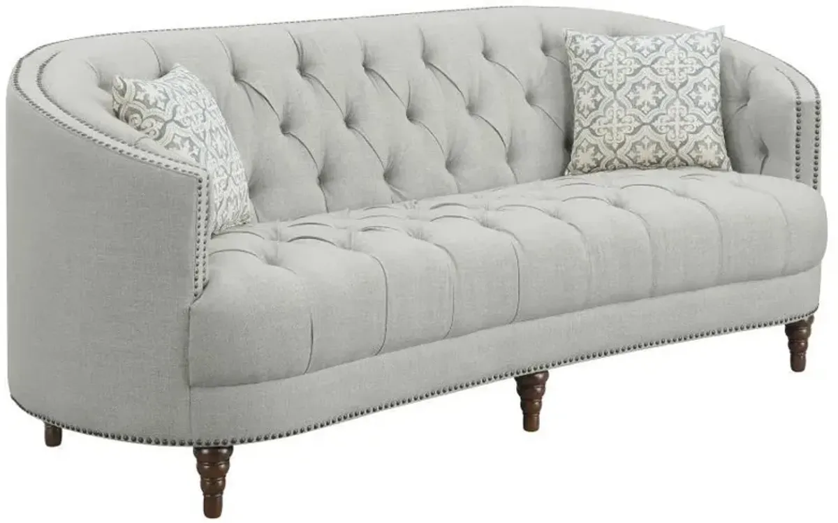 Avonlea - Upholstered Sloped Arm Sofa Set Fabric