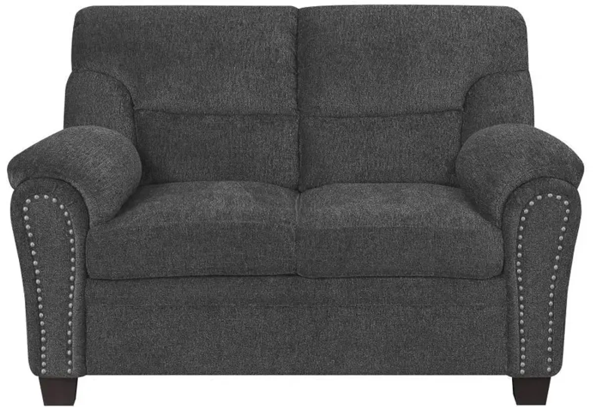 Clementine - Upholstered Padded Arm Loveseat