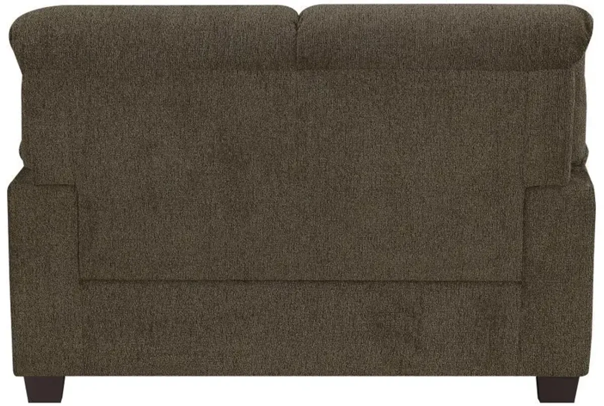 Clementine - Upholstered Padded Arm Loveseat