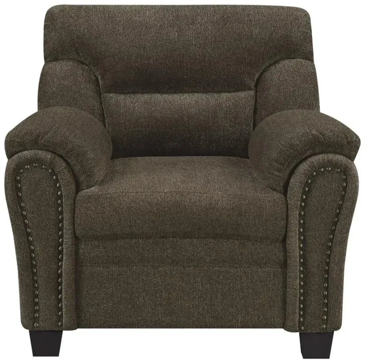 Clementine - Upholstered Padded Arm Accent Chair